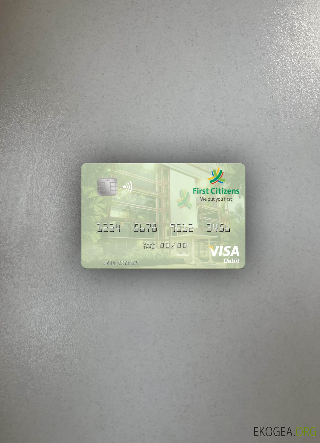 Trinité , et , Tobago First Citizes Bank carte de débit visa photolook ,